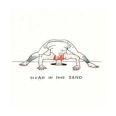 Yoga Wall Art featuring the painting Maga Yoga The Poses by Barry Blitt