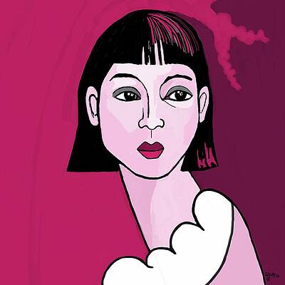 Bold Wall Art featuring the painting Magenta by Sonja Kraft
