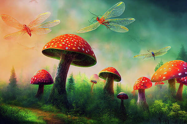 Magic Digital Art - Magic Forest by Ron Weathers