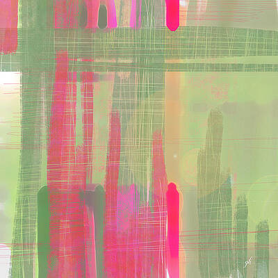 Vibrant Geometric Abstraction Digital Art