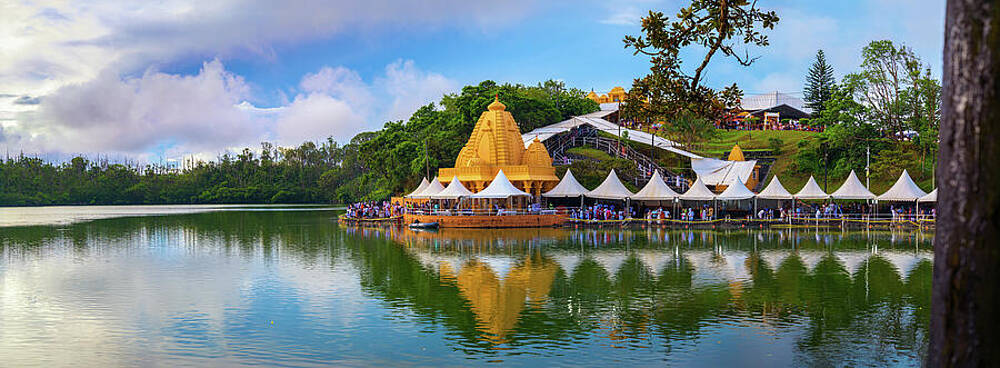 Wall Art featuring the photograph Maha Shivaratri Pilgrimage At Grand Bassin, Mauritius by Miroslav Liska