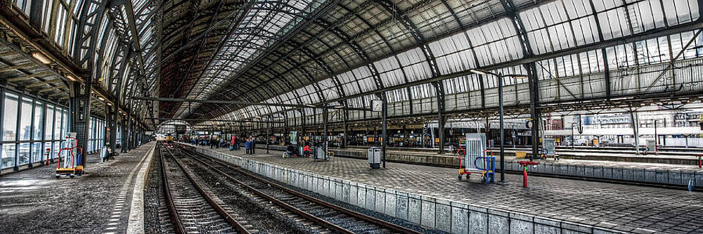 City Wall Art featuring the photograph Main Train Station Amsterdam by Tommy Farnsworth