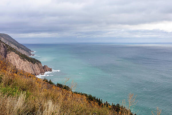 Coastal Cliffs and Ocean View Wall Art