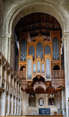 Unite Kingdom Wall Art featuring the photograph Majestic Church Organ by Shirley Mitchell