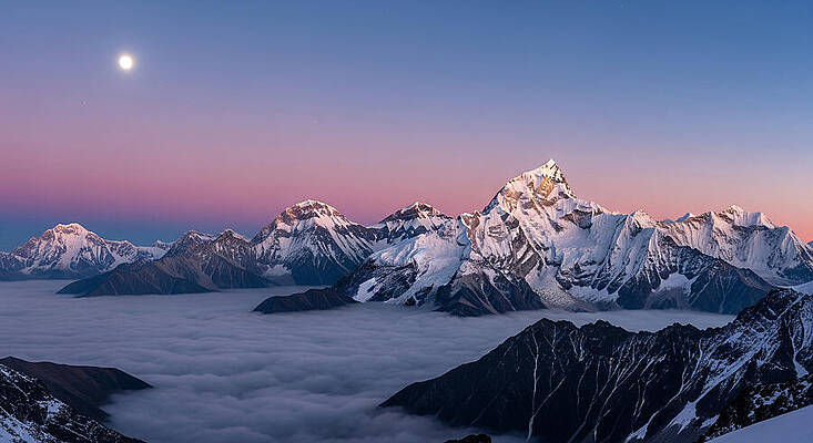 Majestic Himalayan Sunrise Wall Art