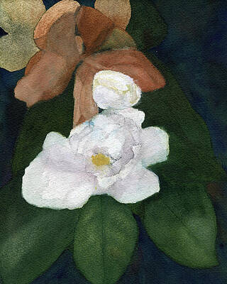 Flower Painting - Majestic Magnolia by Elizabeth Reich