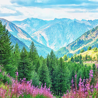 Majestic Mountain Landscape Photograph