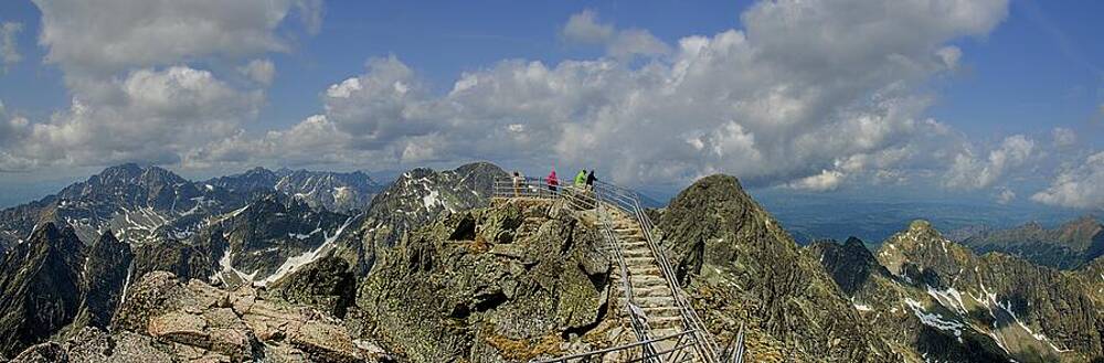 Majestic Mountain Panorama Photograph