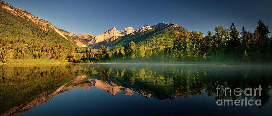 Wall Art featuring the photograph Majestic Mountain Reflections On Lake by Thomas Nay