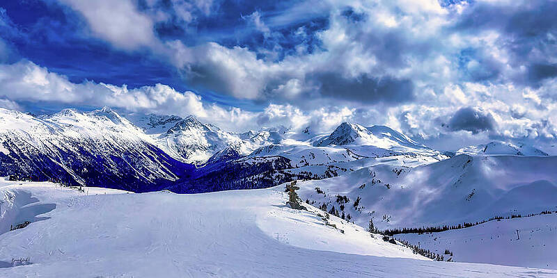 Majestic Snow-Capped Mountain Range Photograph