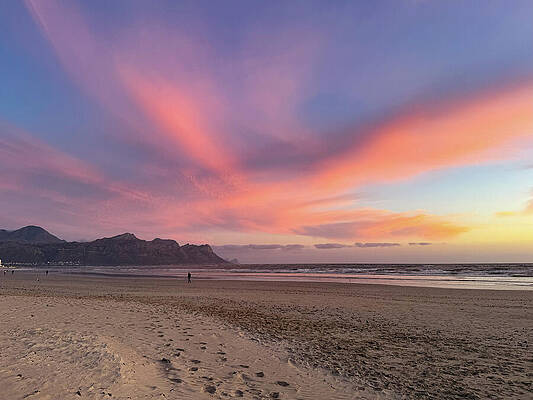 Majestic Sunset Over Tranquil Beach Wall Art