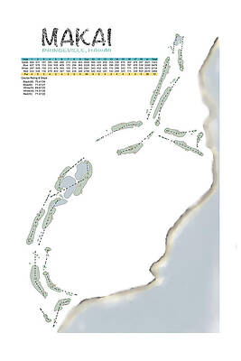 Wall Art featuring the digital art Makai by Flop Shot Studio