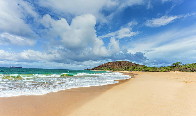 Hawaii Wall Art featuring the photograph Makena's Big Beach by Chris Spencer