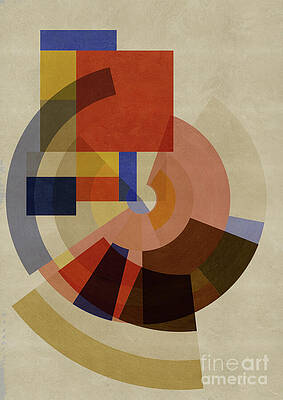 Wall Art featuring the digital art Making Shapes 001 by BFA Prints