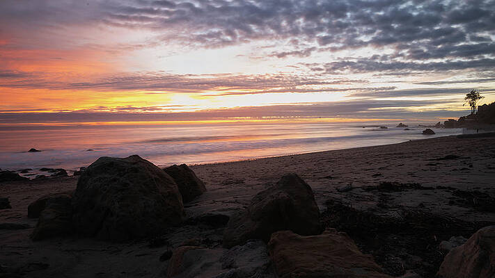 Wall Art featuring the photograph Malibu Dusk by Matthew DeGrushe