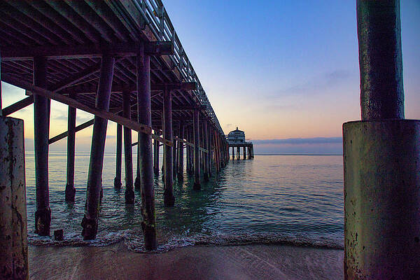 Wall Art featuring the photograph Malibu Pier At Dawn by Matthew DeGrushe