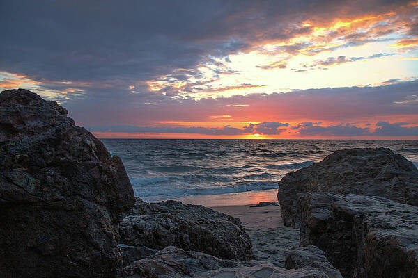 Wall Art featuring the photograph Malibu Winter Sunset by Matthew DeGrushe