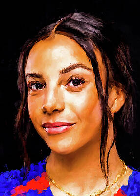 Sports Wall Art featuring the digital art Mallory Swanson by Gradify Creations