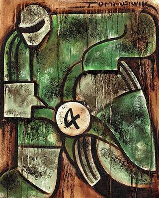 Dynamic Painting - Muddy Man Dirt Biking Wall Art Print by Tommervik