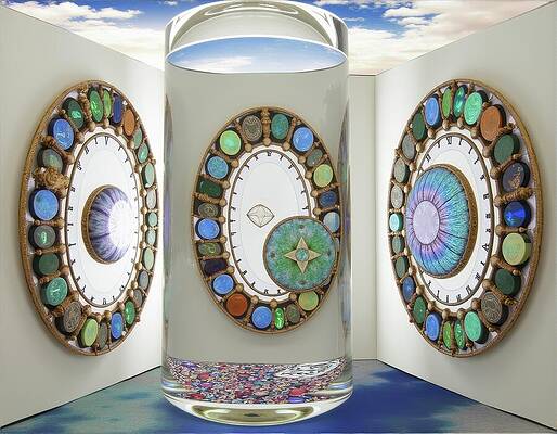 Sky Digital Art - Mandala In Glass by Eris And AI