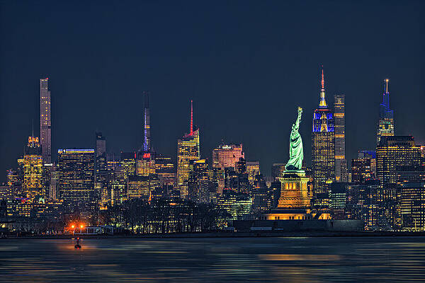 Nyc Wall Art featuring the photograph Manhattan Skyline Icons by Susan Candelario