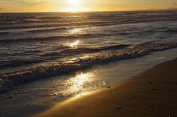 Wave Photograph - Marbella And The Waves by Murray Croft