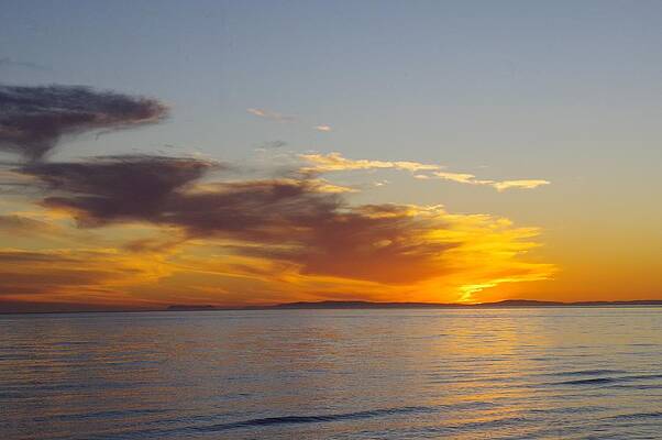 Wave Photograph - Marbella Sunset Plus Dark Clouds by Murray Croft