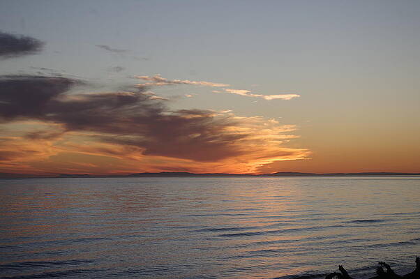 Wave Photograph - Marbella Sunset Plus Late Clouds by Murray Croft