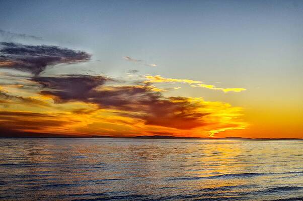 Wave Photograph - Marbella Sunset With Depth by Murray Croft