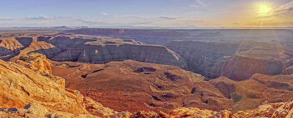 Wall Art featuring the photograph March 2022 Muley Point Sunset by Alain Zarinelli