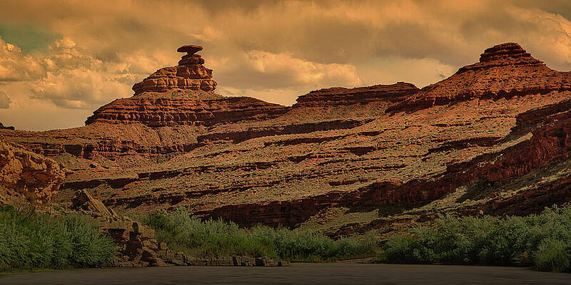Nature Photograph - March 2024 Mexican Hat Twilight by Alain Zarinelli