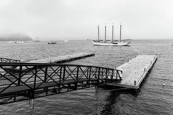 Maine Wall Art featuring the photograph Margaret Todd In The Fog by Craig A Walker