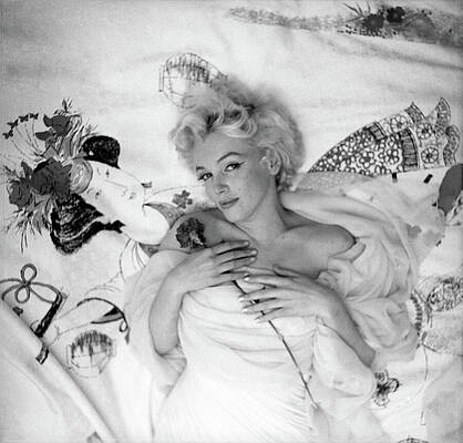 Elegant Wall Art featuring the photograph Marilyn Monroe At The Ambassador Hotel by Cecil Beaton