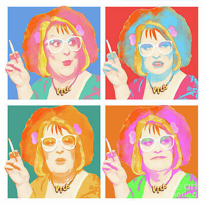 Colorful Pop Art Portrait Grid Wall Art