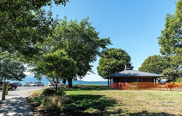 September Photograph - Marine Park With Construction Fence by Tom Cochran