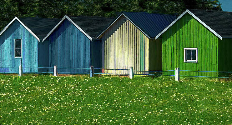 Vibrant Wall Art featuring the photograph Maritime Colors In Victoria-by-the-Sea by Marcy Wielfaert