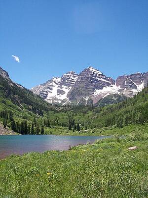 Colorado Wall Art featuring the photograph Maroon Bells by Amanda R Wright