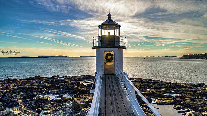 Maine Photograph - Marshall Point Light by Veterans Aerial Media LLC