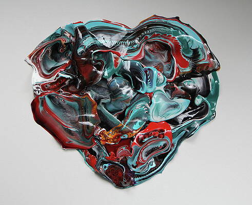 Textured Wall Art featuring the painting Marvel 2 by Madeleine Arnett