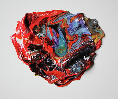 Textured Wall Art featuring the painting Marvel by Madeleine Arnett