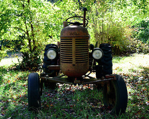 Wall Art featuring the digital art Massey Harris Pony Tractor- 1 by Flees Photos