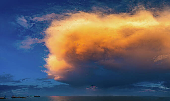 Photograph - Massive Cloud Sunrise Mazatlan Mexico by Tommy Farnsworth