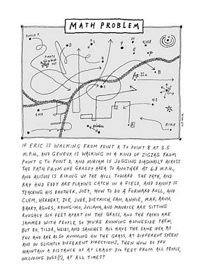 Humorous Math Problem and Illustration Drawing