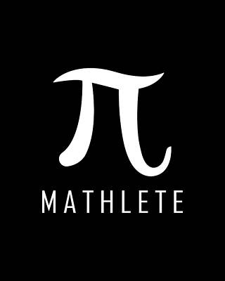 Science Wall Art featuring the digital art Mathlete by Flippin Sweet Gear