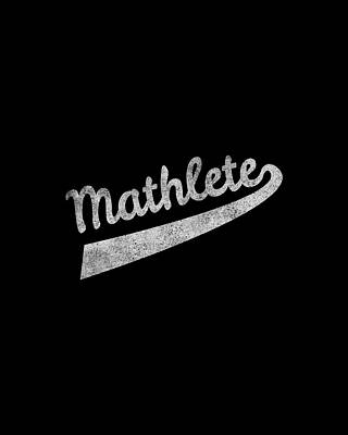 Geek Wall Art featuring the digital art Mathlete Retro by Flippin Sweet Gear