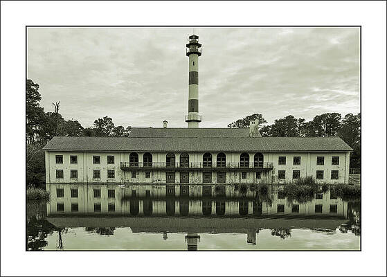 Lighthouse with Reflected Architecture Wall Art