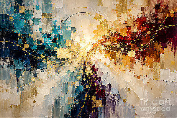 Colorful Abstract Swirls and Patterns Wall Art
