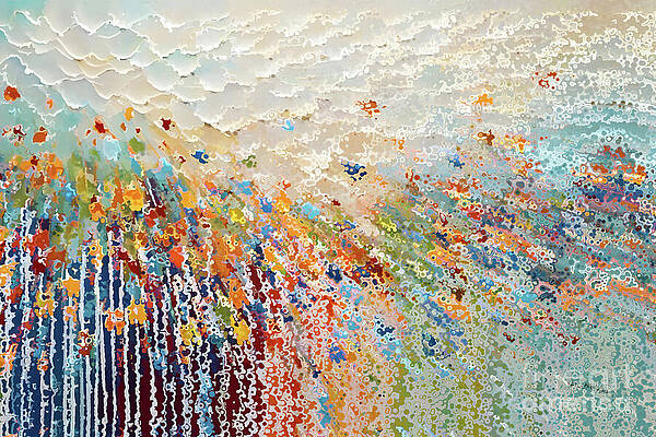 Wall Art featuring the painting Matthew 28 6. First Light. Contemporary Christian Art, Easter Wall Art by Mark Lawrence