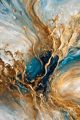 White Wall Art featuring the painting Matthew 3 16. Celestial Vision by Mark Lawrence