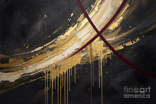 Wall Art featuring the painting Matthew 5 5. Under The Hand. Abstract Christian Wall Art by Mark Lawrence